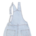 TJY Womens Blue Cotton Blend Denim Dungarees Short Fit S W28 L5 Casual Summer