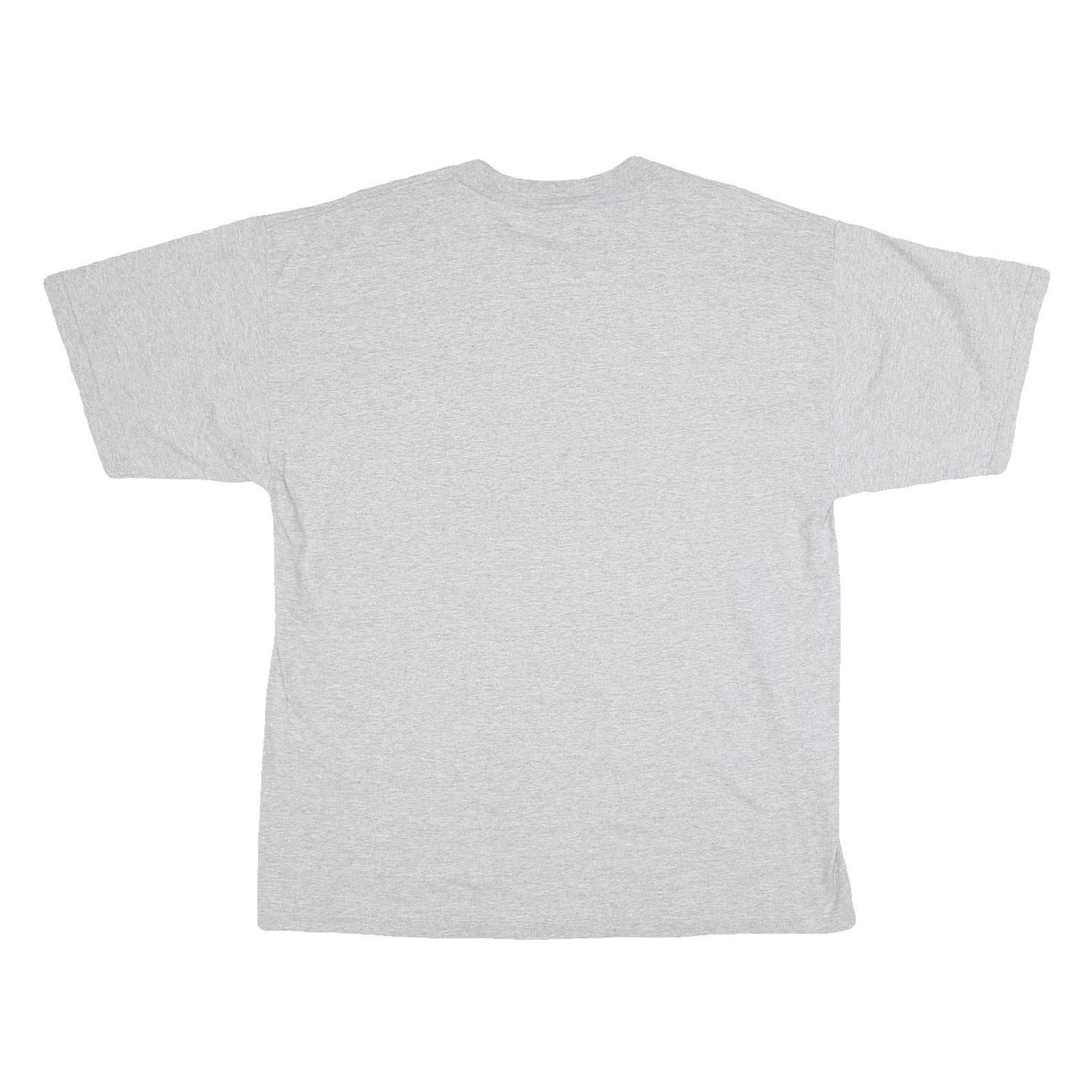 GILDAN Mens Grey Evangel University Graphic T-Shirt XL Short Sleeve Crew Neck