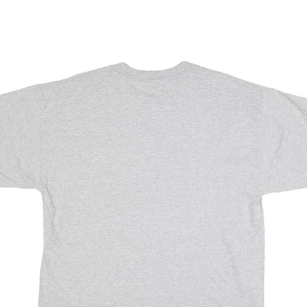 GILDAN Mens Grey Evangel University Graphic T-Shirt XL Short Sleeve Crew Neck