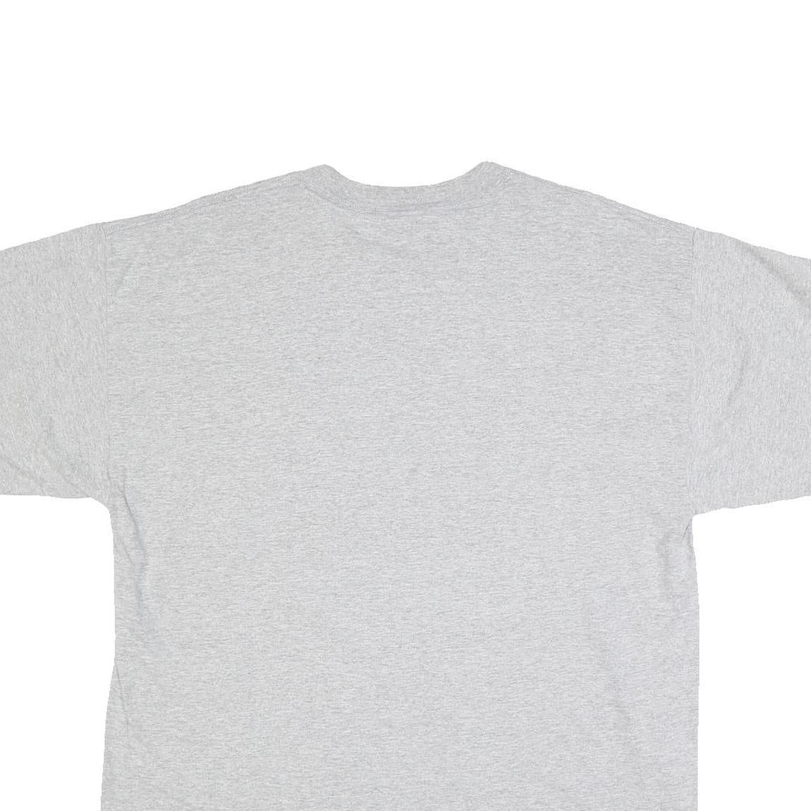 GILDAN Mens Grey Evangel University Graphic T-Shirt XL Short Sleeve Crew Neck