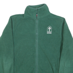 TOMMY HILFIGER Mens Green Polyester Blend Fleece Jacket M Zip Saint Patrick