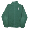 TOMMY HILFIGER Mens Green Polyester Blend Fleece Jacket M Zip Saint Patrick