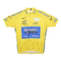 Yellow & Blue Mens Tour De France 2012 Cycling T-Shirt XL Short Sleeve High Neck