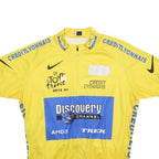 Yellow & Blue Mens Tour De France 2012 Cycling T-Shirt XL Short Sleeve High Neck