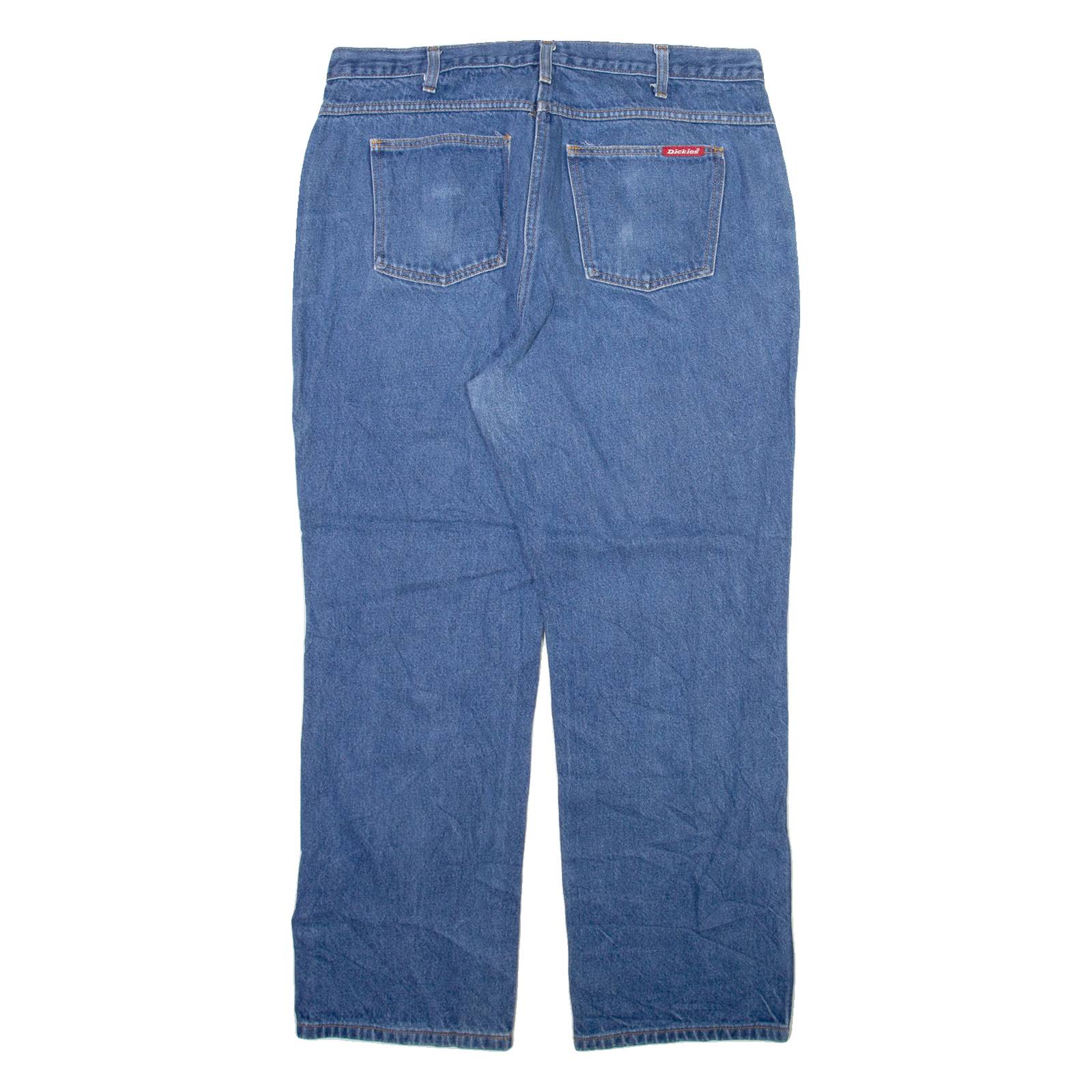 DICKIES Mens Jeans Blue Regular Straight W35 L29
