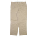 DICKIES 874 Workwear Mens Trousers Beige Regular Straight W38 L30