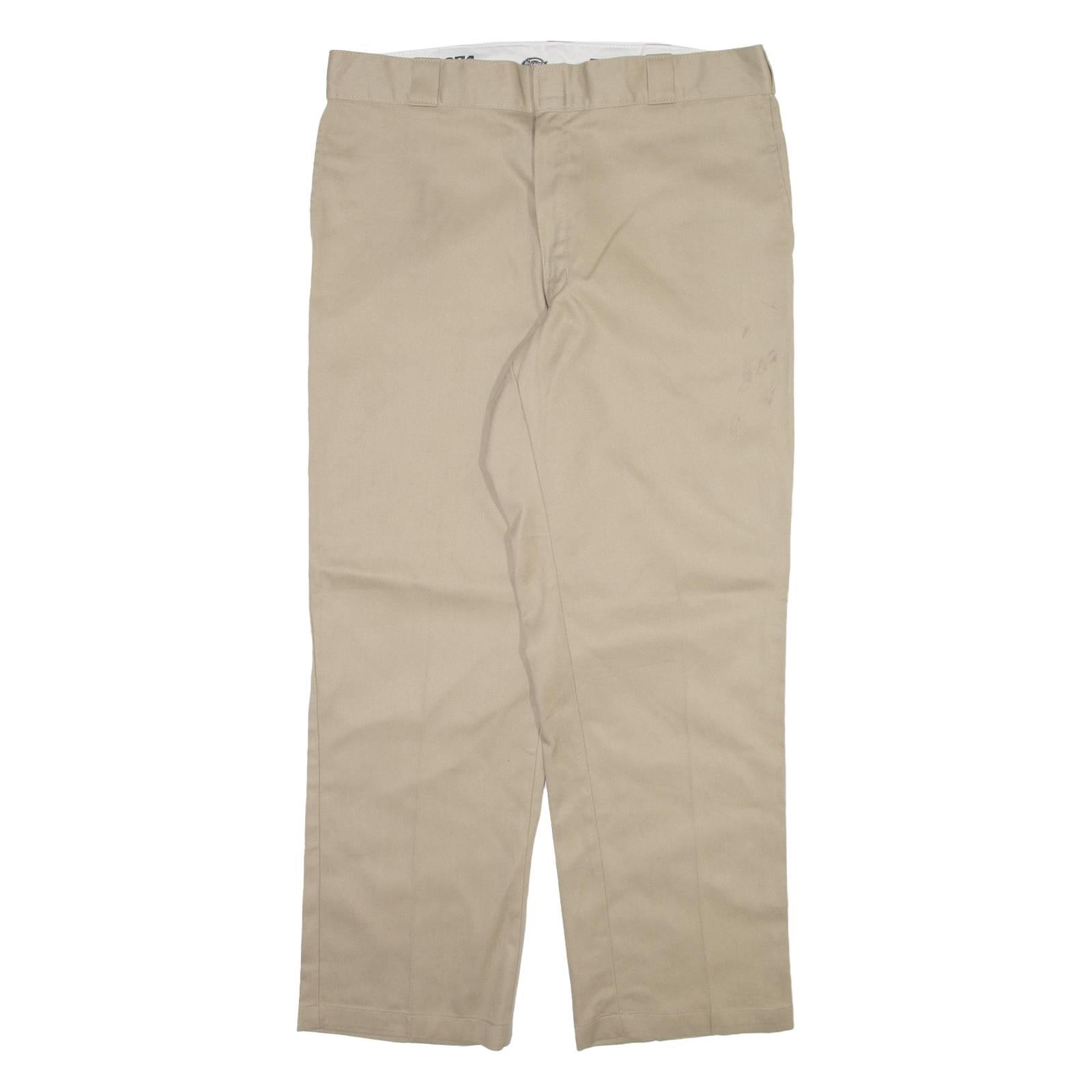 DICKIES 874 Workwear Mens Trousers Beige Regular Straight W38 L30