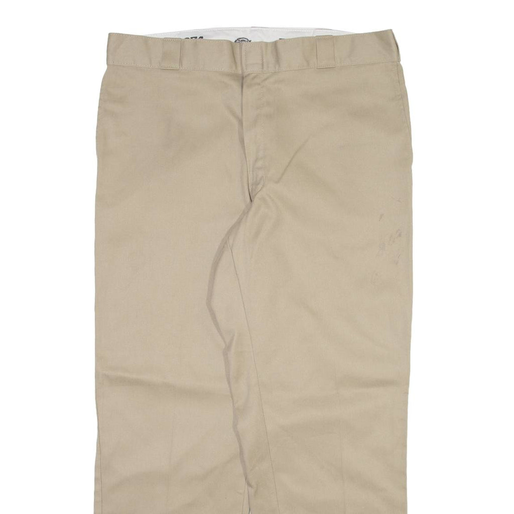 DICKIES 874 Workwear Mens Trousers Beige Regular Straight W38 L30