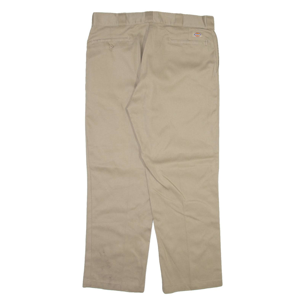 DICKIES 874 Workwear Mens Trousers Beige Regular Straight W38 L30
