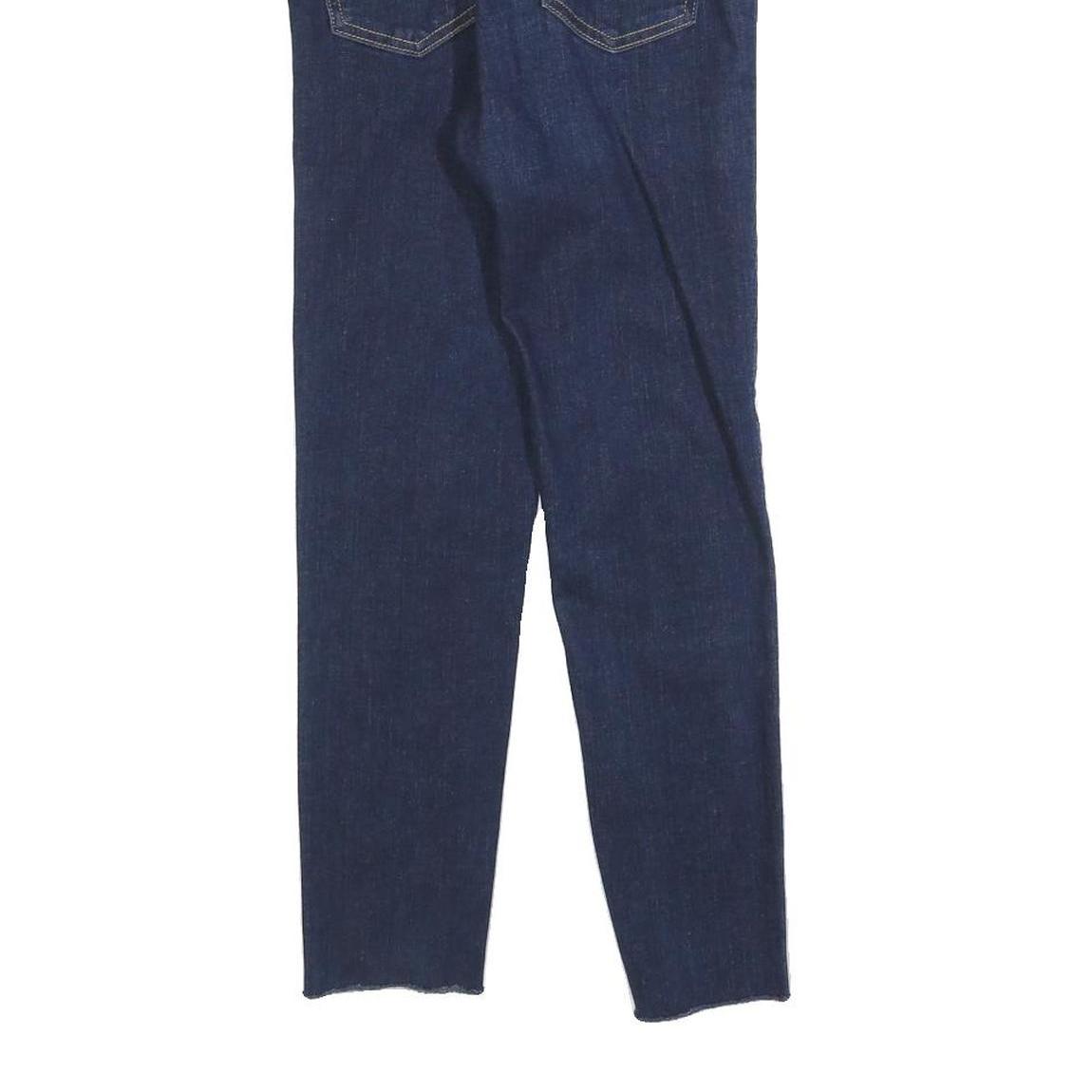 LEVI'S Womens Blue Slim Skinny Denim Medium W25 L24 Distressed Raw Hem Jeans