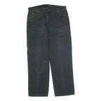 DICKIES Mens Jeans Black Regular Straight Denim W38 L31 Workwear Zip Closure