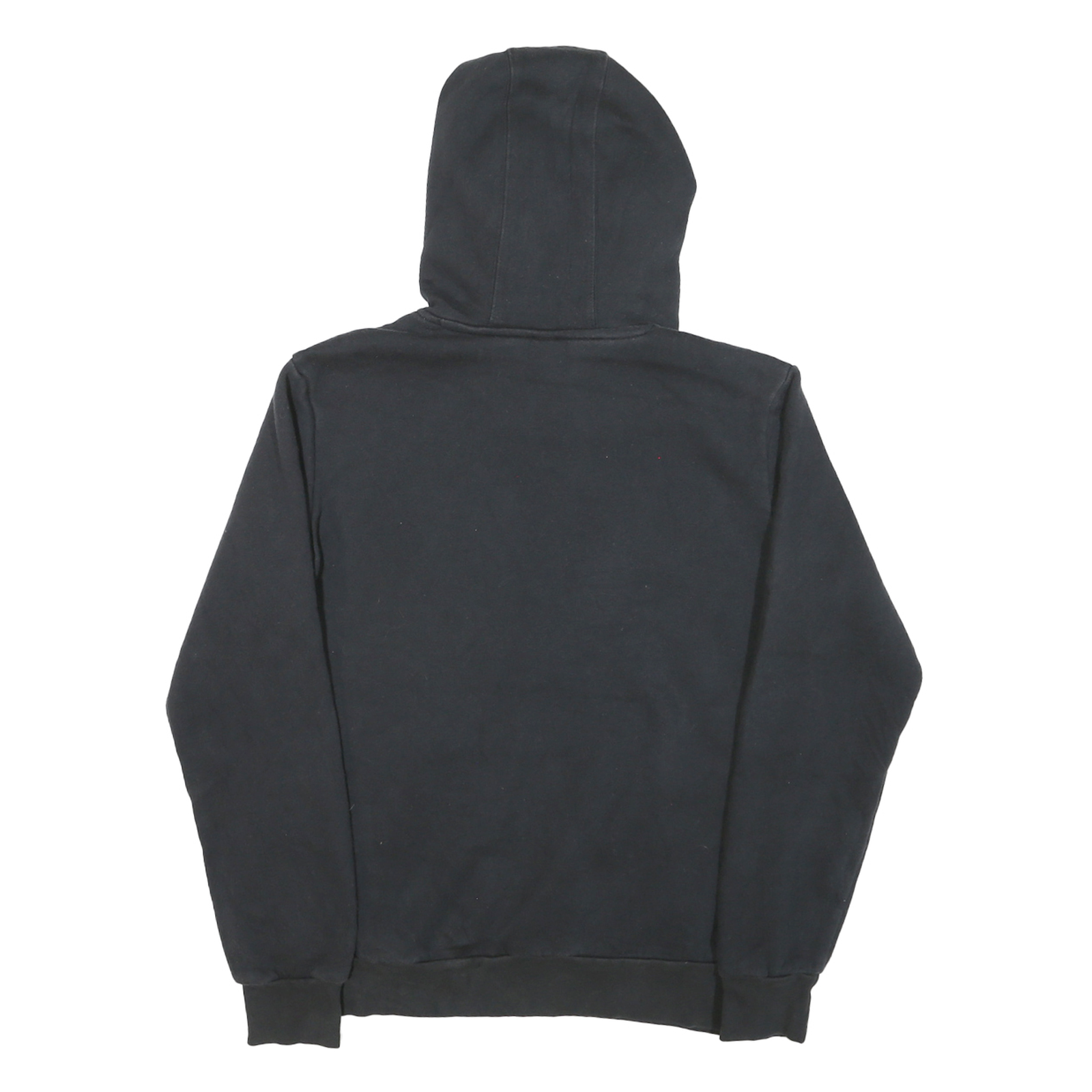 ADIDAS Womens Black Hoodie S Gold Logo Cotton Blend Pullover Hoodie