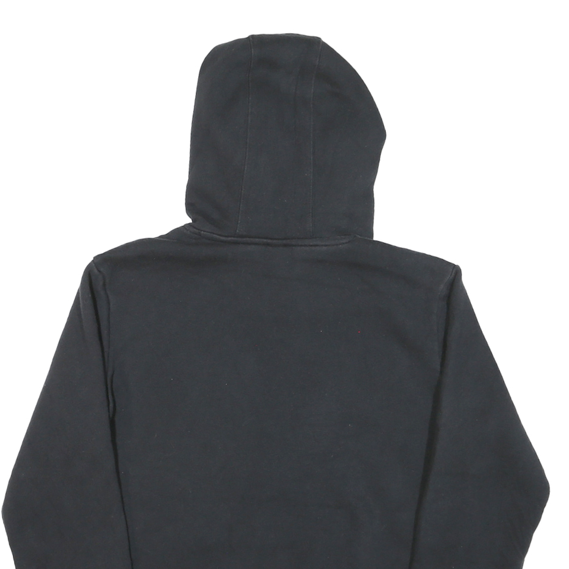 ADIDAS Womens Black Hoodie S Gold Logo Cotton Blend Pullover Hoodie