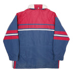 RODEO Mens Blue & Red Snow Power Nylon Zip Jacket XL Water Resistant Retro