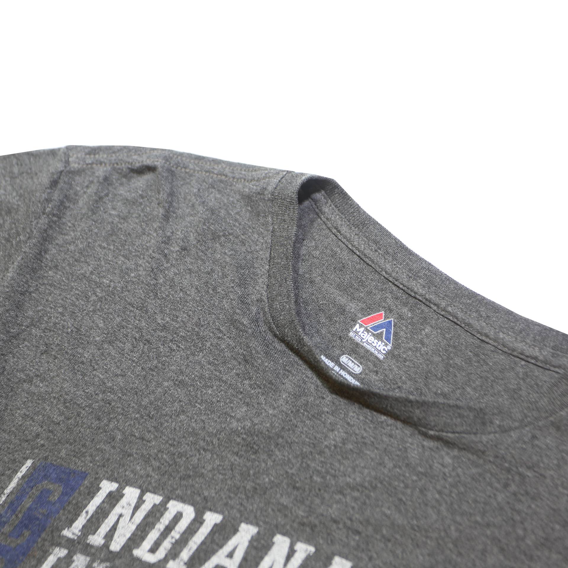 MAJESTIC Mens Grey Indianapolis Colts Football Long Sleeve Crew Neck T-Shirt M