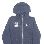 NIKE Bank Of America Mens Blue Hoodie Full Zip USA M