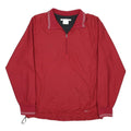 NIKE Mens Red Woven Jacket M Zip Plain Casual Sportswear Lightweight