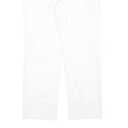 CALVIN KLEIN JEANS Womens White Regular Straight Denim W34 L28 Zip Cotton Blend