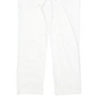 CALVIN KLEIN JEANS Womens White Regular Straight Denim W34 L28 Zip Cotton Blend