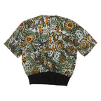 NOTATIONS Womens Printed Top Green Crazy Pattern M