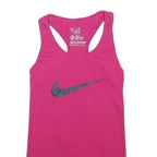 NIKE Womens Pink & Grey Graphic Vest XS Racerback Athletic Gym Top