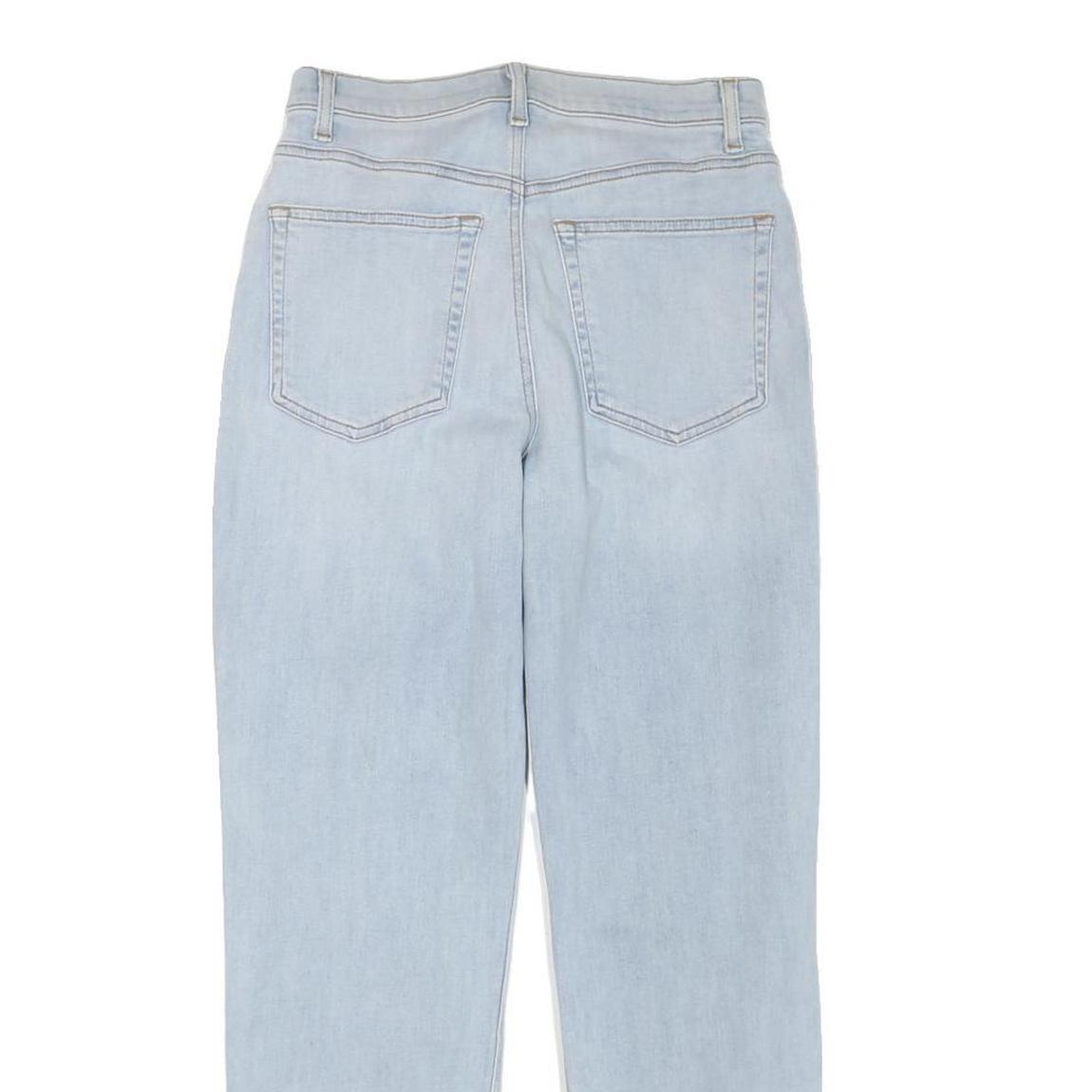 REFORMATION Womens Jeans Blue Regular Straight Denim Light W26 L27 Zip Cotton