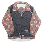 SORRY Mens Jacket Black Crazy Pattern M