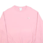 CHAMPION REVERSE WEAVE Womens Pink Crew Neck L Sweatshirt Cotton Pullover