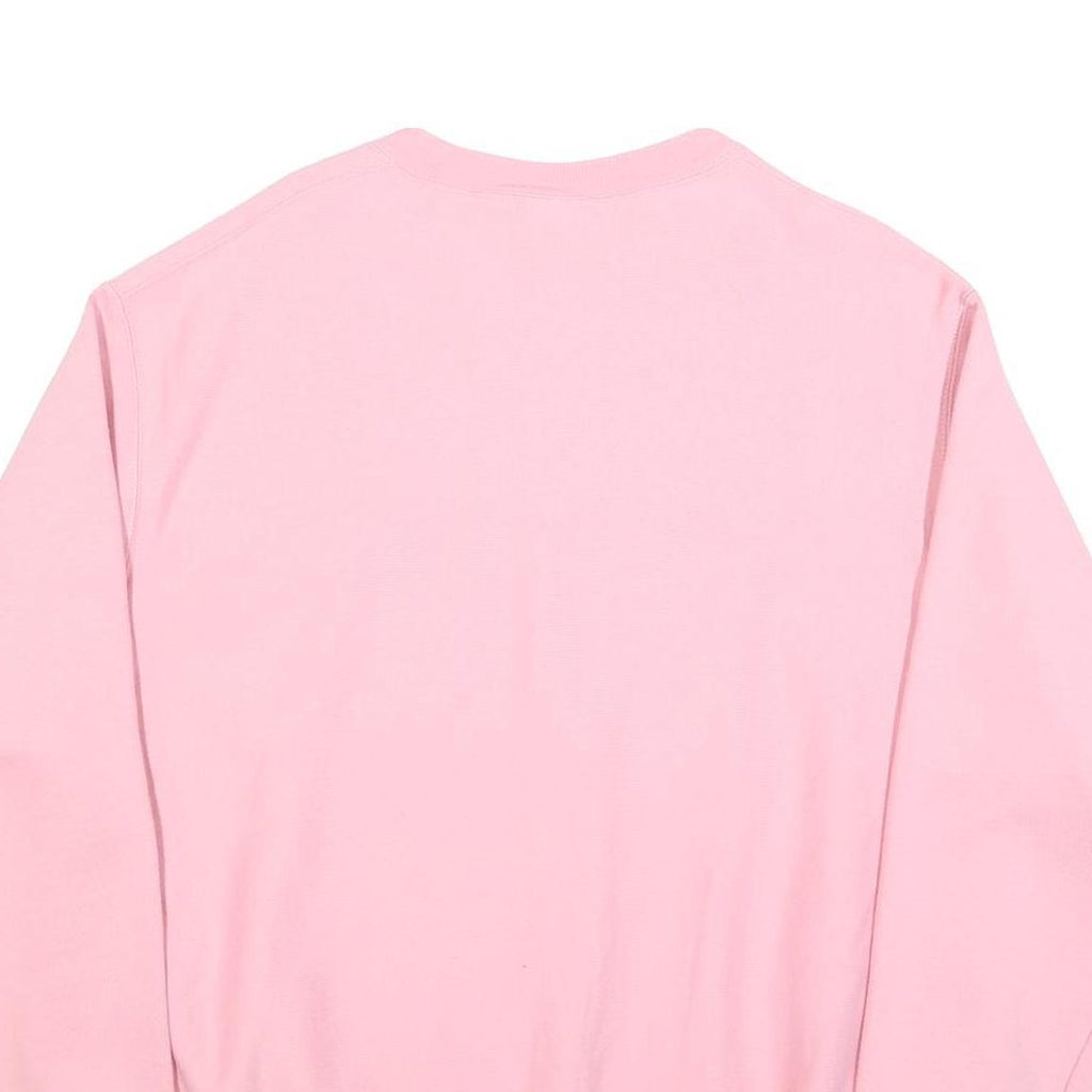 CHAMPION REVERSE WEAVE Womens Pink Crew Neck L Sweatshirt Cotton Pullover