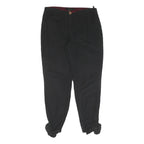 TED BAKER Womens Cotton Black Slim Straight Trousers W30 L26 Bow Detail