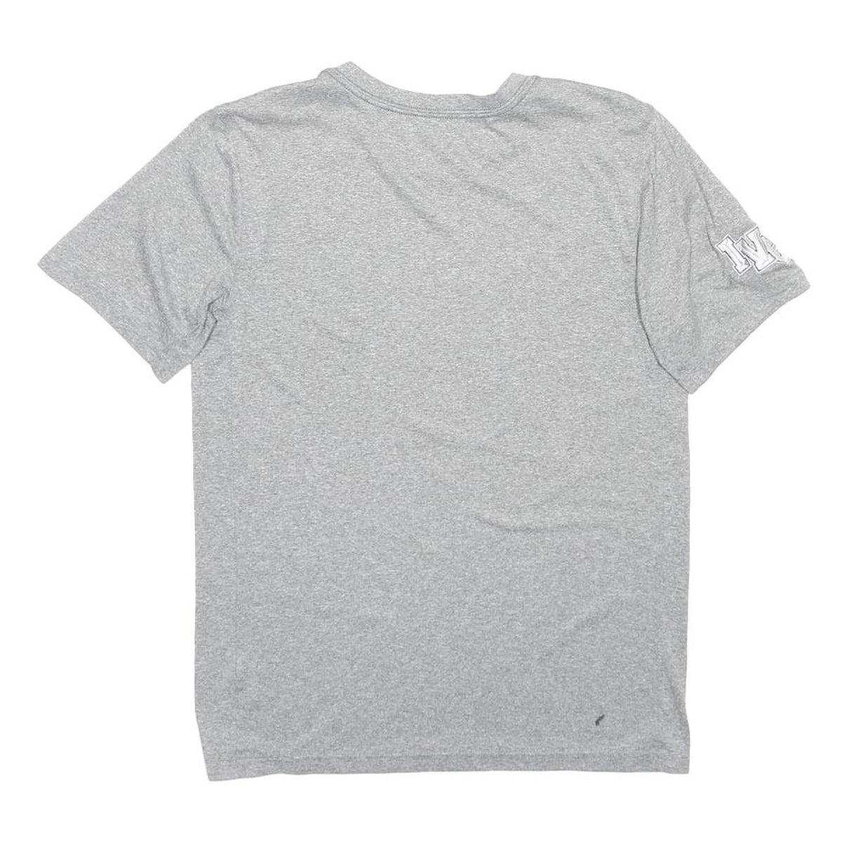 NIKE Mens Grey Short Sleeve Crew Neck Cotton Blend T-Shirt M Sports Casual