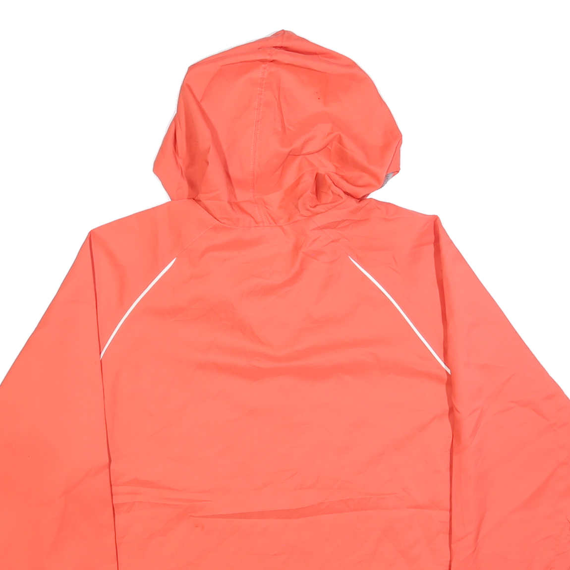 REEBOK Womens Orange & Grey Lightweight Zip Jacket XL Polyester Blend Sportswear