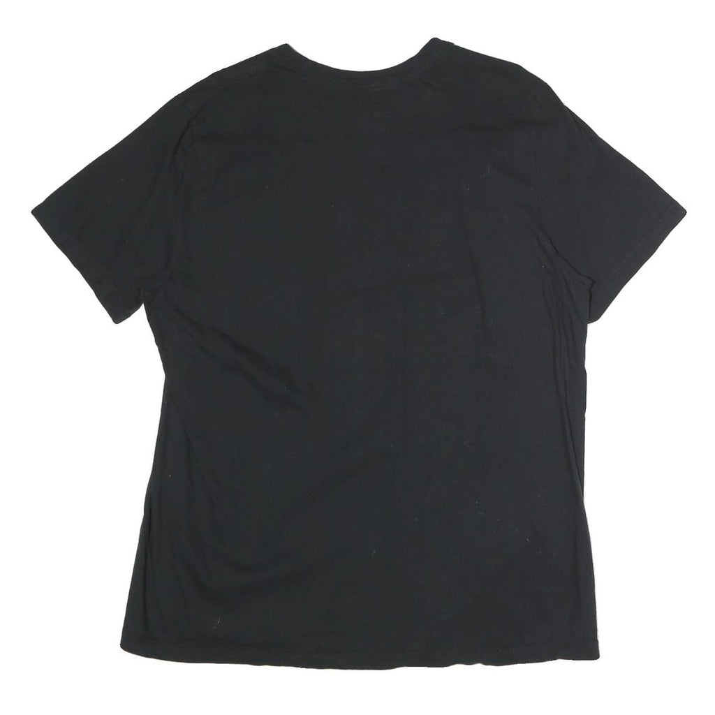 NIKE Mens Black Graphic T-Shirt XL Short Sleeve Crew Neck Casual Cotton