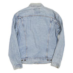 LEVI'S Mens Blue Denim Jacket L Cotton Blend Classic Button Closure