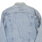LEVI'S Mens Blue Denim Jacket L Cotton Blend Classic Button Closure