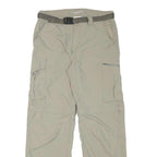 COLUMBIA Mens Polyester Blend Beige Regular Fit Straight Leg Trousers W28 L28