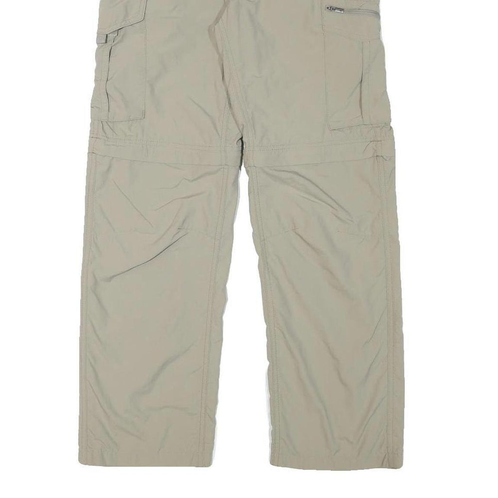 COLUMBIA Mens Polyester Blend Beige Regular Fit Straight Leg Trousers W28 L28