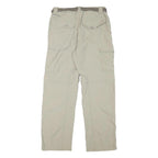 COLUMBIA Mens Polyester Blend Beige Regular Fit Straight Leg Trousers W28 L28