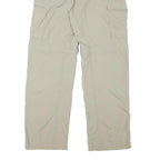 COLUMBIA Mens Polyester Blend Beige Regular Fit Straight Leg Trousers W28 L28