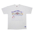 NUTMEG Mens Grey Super Bowl XXVI Graphic T-Shirt XL Short Sleeve Crew Neck