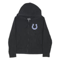NFL Womens Black Indianapolis Colts Hoodie Jacket XL Cotton Blend Zip Plain
