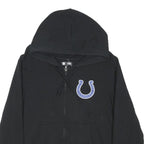 NFL Womens Black Indianapolis Colts Hoodie Jacket XL Cotton Blend Zip Plain