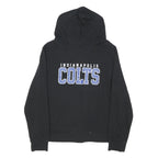 NFL Womens Black Indianapolis Colts Hoodie Jacket XL Cotton Blend Zip Plain