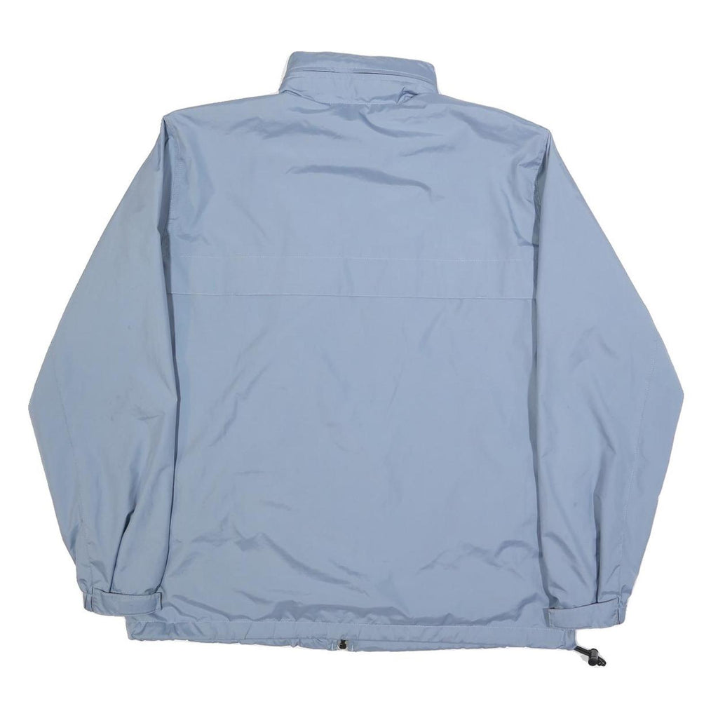 CARHARTT Mens Blue Lightweight Synthetic Zip Jacket L Plain Casual Outdoor