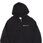 CHAMPION Mens Black Hoodie Full Zip M