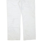 DICKIES Mens White Regular Straight Cotton Blend Jeans W40 L32 Workwear Zip