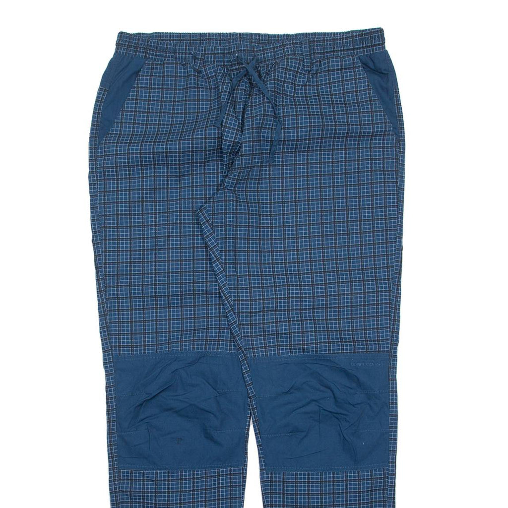 EAST COAST Check Mens Trousers Blue Relaxed Straight W36 L34