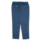 EAST COAST Check Mens Trousers Blue Relaxed Straight W36 L34