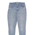 LEVI'S 721 High Rise Skinny Womens Jeans Blue Slim Denim Medium W28 L30 Stretch