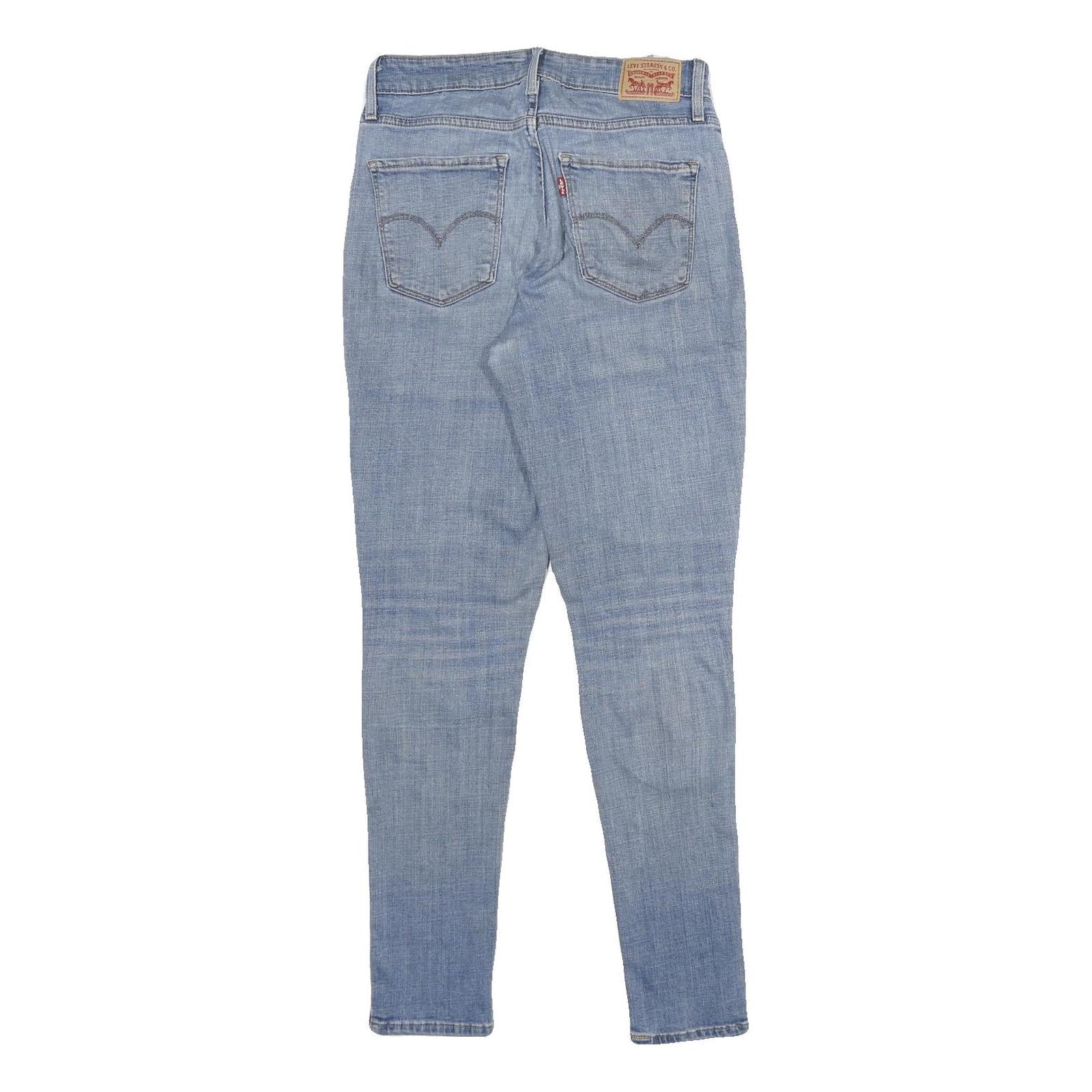 LEVI'S 721 High Rise Skinny Womens Jeans Blue Slim Denim Medium W28 L30 Stretch